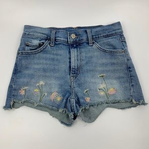 Levi's Embroidered Cutoff Shorts High Rise Denim